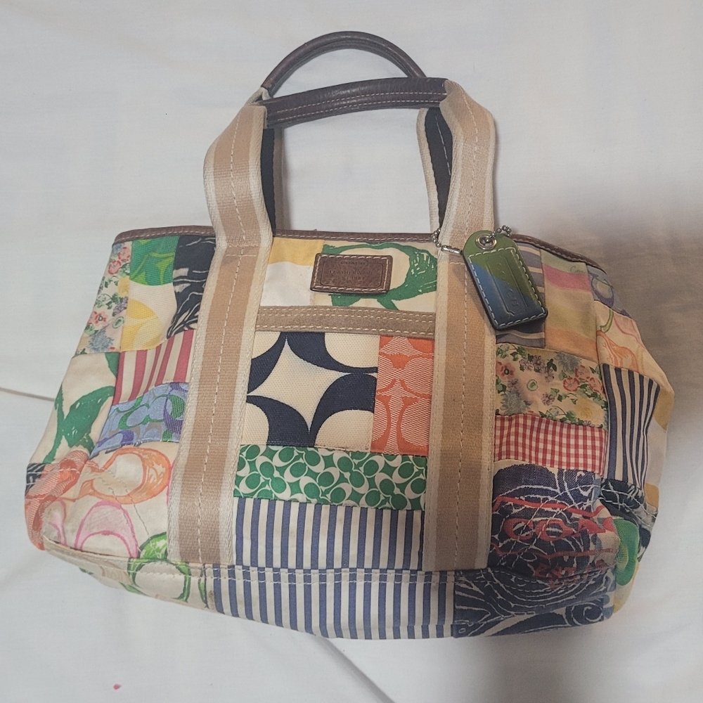 Coach Multicolor Patchwork Tote - image 6